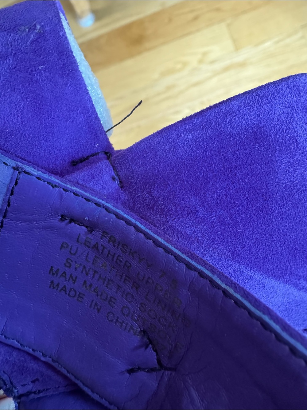 Betsey Johnson Purple Suede Friskyy Stiletto Dress Sandals BIG Bow Open Toe 7.5 - Picture 13 of 13